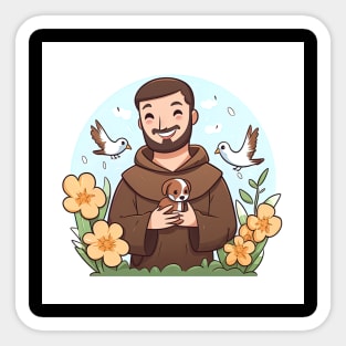 Saint Francis of Assissi Sticker